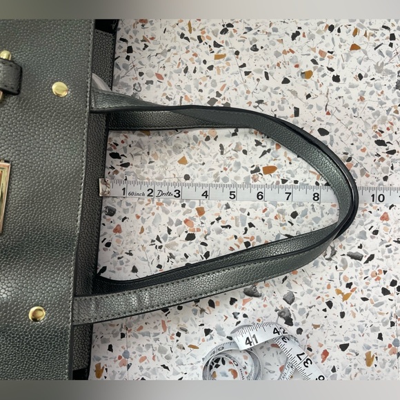 Tahari Gray Tote Bag with Classic Minimalist Design - Picture 13 of 16